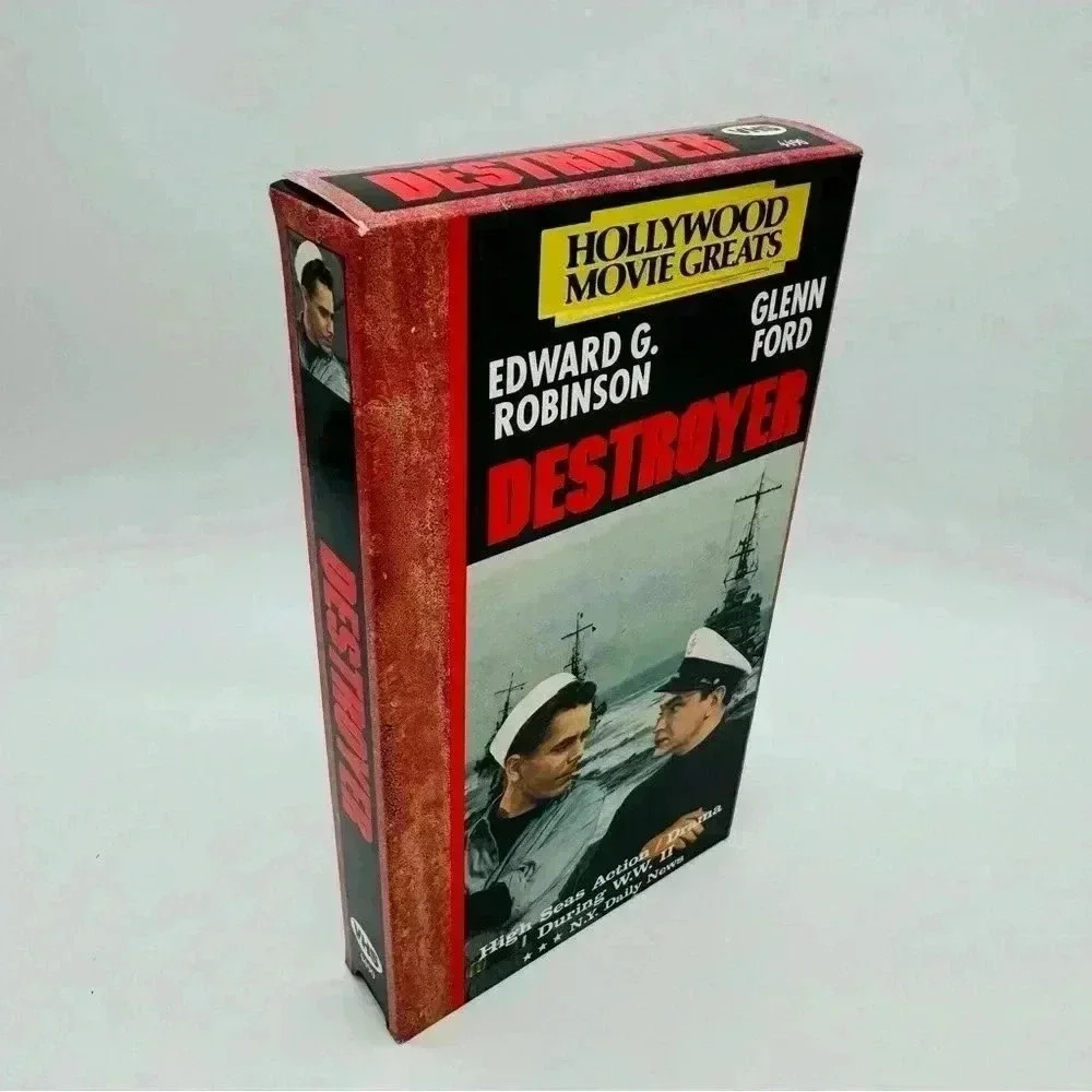 Vintage Black and White Destroyer VHS Tape #4490